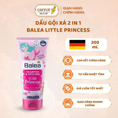 Dầu Gội Xả 2 In 1 Balea Ocean Princess Cho Bé Gái