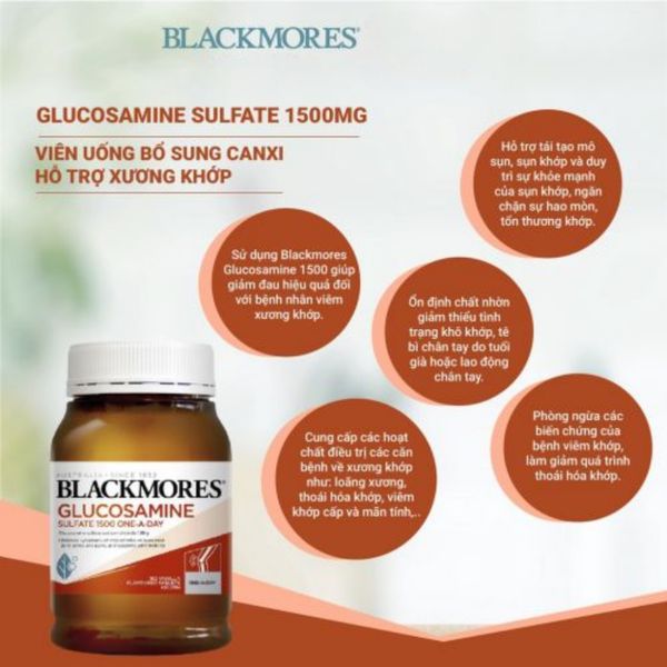 Viên Hỗ Trợ Xương Khớp Glucosamine Blackmores - 180 Viên