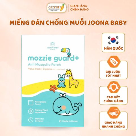 Hộp Miếng Dán Chống Muỗi Cho Bé Mozzie Guard+ An Toàn, Hiệu Quả Cho Trẻ Sơ Sinh Và Trẻ Nhỏ