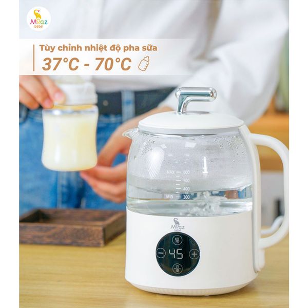 Bình Đun Nước Moaz MB099, Bình Đun Nước 600ML Kèm Túi Đựng Bảo Quản