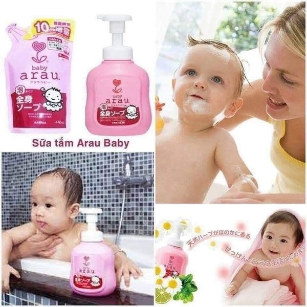 Sữa Tắm Gội Trẻ Em Arau Baby 450ML