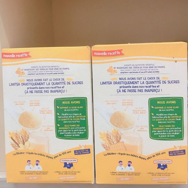 Bột Ngũ Cốc Lắc Sữa BLEDINA Pháp Hộp 400G Cho Bé Từ 6M+, Bột Ăn Dặm BLEDINA