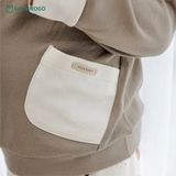 Bộ Dài Tay Nỉ Cotton Cho Bé UALA ROGO 3643, Set Bộ Dài Tay Cho Bé 9-48M