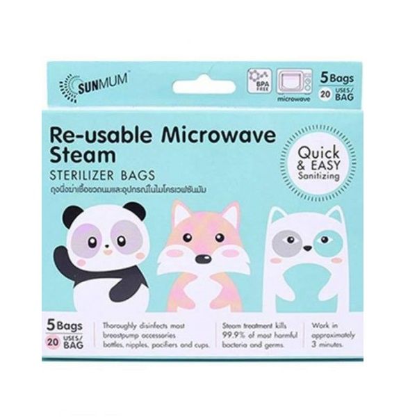 Túi Tiệt Trùng Bằng Hơi Nước Trong Lò Vi Sóng SunMum Thái Lan