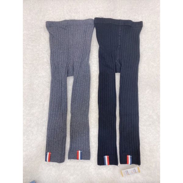 Quần Tất Len Bé Trai, Bé Gái Sọc Dưới Lai 3 Màu Size 95-105