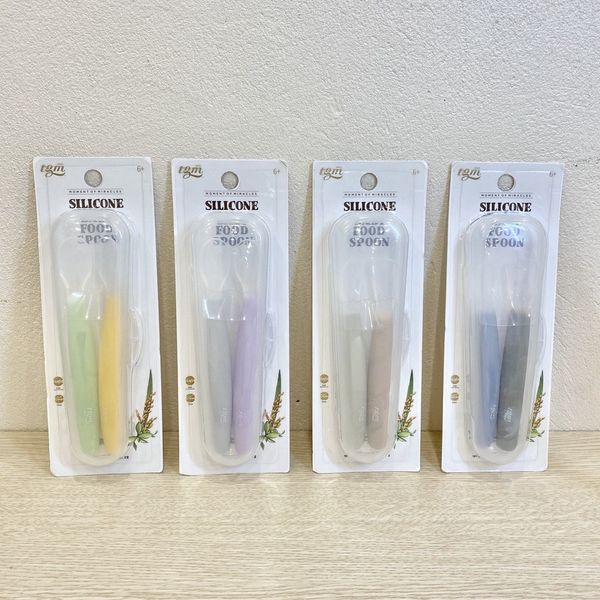 Set Thìa Ăn Dặm Silicon Kèm Hộp TGM Cho Bé