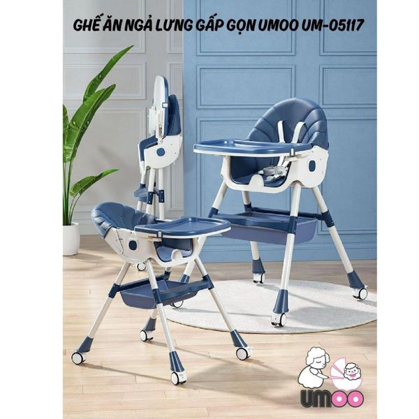 Ghế Ăn Dặm Ngả Lưng Gấp Gọn Umoo Cho Bé- UM-05117