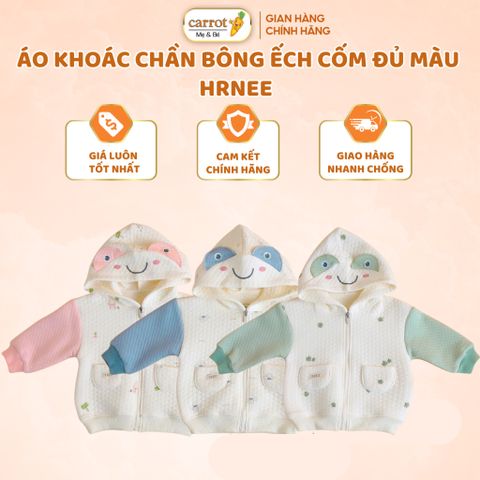 Áo Khoác Trần Bông Hrnee Cho Bé Trai Bé Gái, Cho Bé Từ 6M - 4 Tuổi