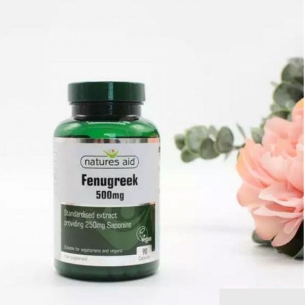 Viên Uống Lợi Sữa Cỏ Cà Ri Natures Aid Fenugreek 500mg, Anh 90 Viên