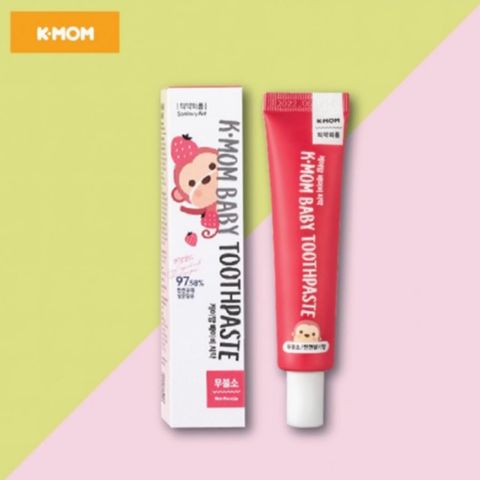 Kem Đánh Răng K-Mom Hàn Quốc  Vị Dâu Cho Bé Từ 6-36M