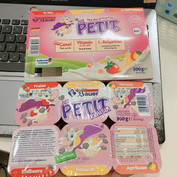 Sữa Chua Hoa Quả Petit Plaisir Vĩ 6 Hộp, Sữa Chua Cho Bé