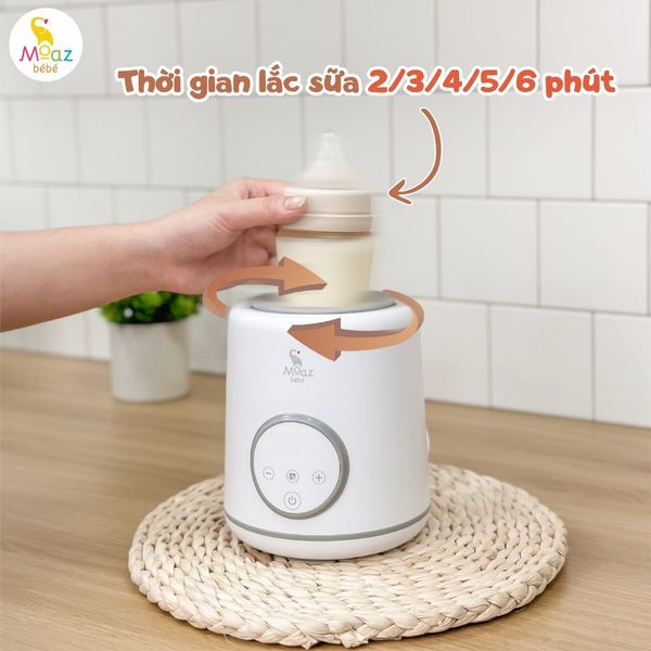 Máy Lắc Và Giữ Ấm Bình Sữa Cho Bé Moaz Bebe MB079