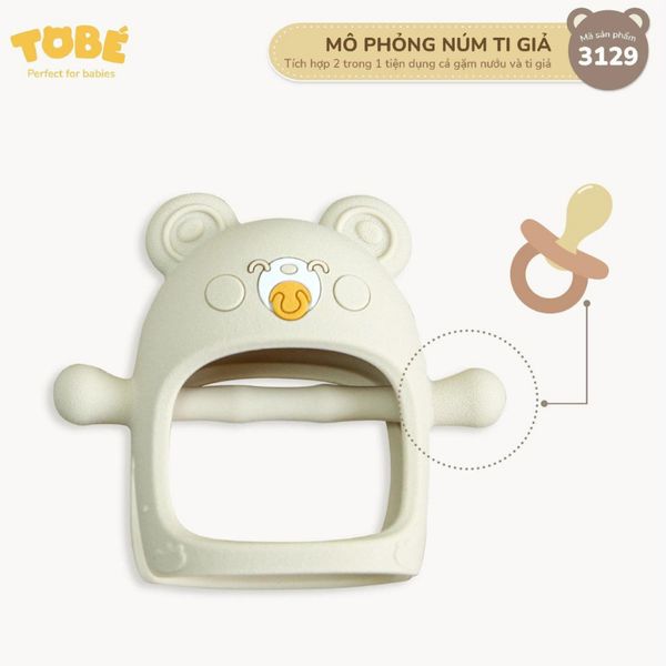 Ngậm Nướu Tobe Hình Gấu 3129 Chất Liệu Eco Silicone Cho Bé Đủ Màu