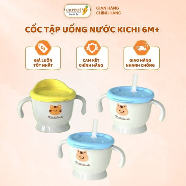 Cốc, Ly Tập Uống Nước Kichi 6M+ Cho Bé