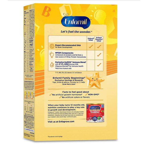 Sữa Enfamil Neuro Pro Infant 1.03kg cho bé từ 0 đến 12 tháng hộp giấy