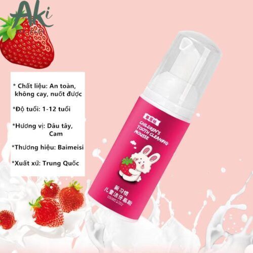 Kem Đánh Răng Tạo Bọt BaiMeiSi Mousse 60ML, Dạng Bọt Nuối Được Kem Đánh Răng