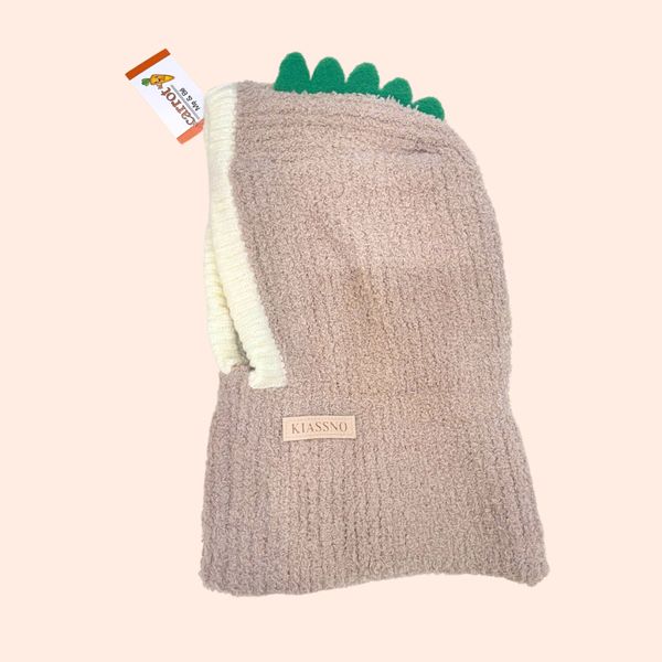 Mũ Len Trùm Đầu Khủng Long, Mũ Len Mùa Đông Cho Bé