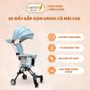 Xe Đẩy Gấp Gọn UMOO - Có Mái Che, An Toàn Cho Bé, Đệm Ngồi 4 Mặt - 40Kg