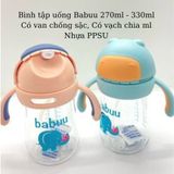 Bình Tập Uống Nước BABUU Nhật Cho Bé Từ 3M+, Bình Uống Nước Cho Bé