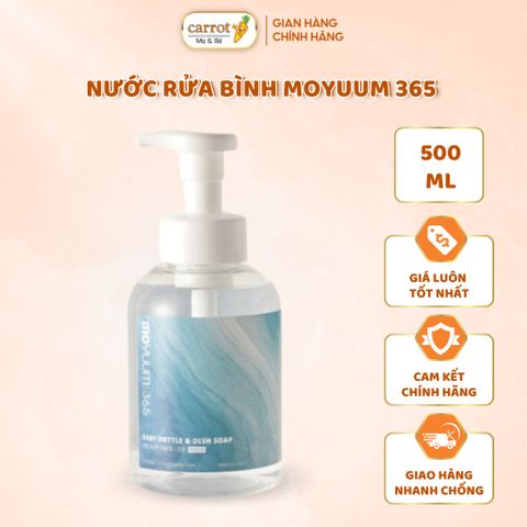 Nước Rửa Bình Sữa Moyuum 365 500ML - Siêu Thị Mẹ Và Bé Carrot