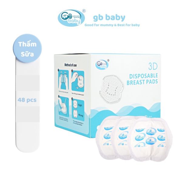 Tấm Lót Thấm Sữa GB Baby, Miếng Lót Thấm Sữa 48 Miếng