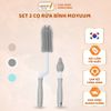 Cọ rửa bình silicone Moyuum Set 2 Cọ - Cọ Bình Sữa, Cọ Đầu Ti, An Toàn Cho Bé