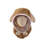 Mũ Len Lông Cừu Trùm Đầu Có Kính Chắn Gió Chống Bụi Cho Bé Trai Bé Gái, Kính Có Thể Tháo Rời