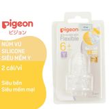 Núm Vú Pigeon Cổ Hẹp Siêu Mềm Cho Bình Sữa Cổ Hẹp Pigeon Và Bình Cổ Hẹp Khác
