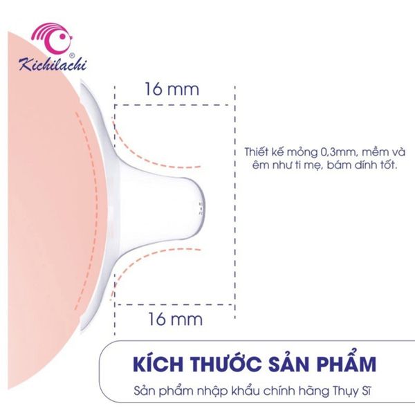 Núm Trợ Ti Silicon Kichilachi, Hỗ Trợ Đầu Ti Cho Mẹ Hộp 2 Chiếc