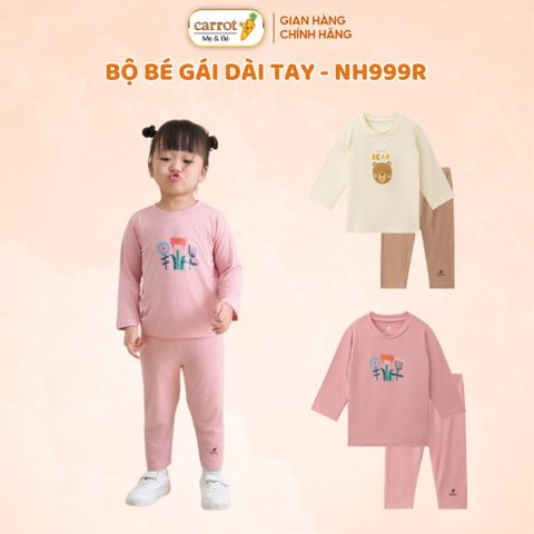 Bộ Quần Áo Bé Gái LULLABY Dài Tay NH999R Cho Bé 6M-4 Tuổi