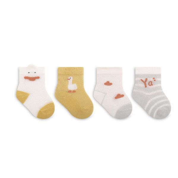 Tất Lưới Nemo Baby Set 4 Đôi Cho Bé Sơ Sinh Từ 0-3 tuổi, Vớ Lưới 4 Đôi Cho Bé