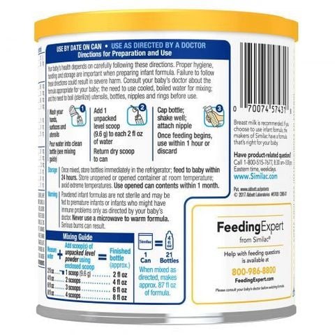 Sữa Similac Neosure Dành Cho Bé Sinh Non, Sinh Thiếu Tháng Hoặc Nhẹ Cân Từ 0-12 Tháng 371G