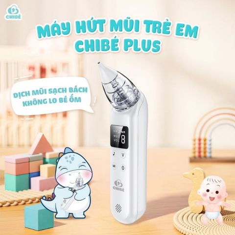 Máy Hút Mũi Cầm Tay Cho Trẻ Em CHIBÉ - 2 Đầu Hút, 9 Cấp Độ Sạch Mũi - 850mAh
