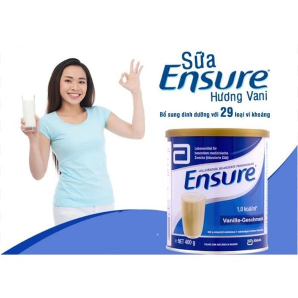 Sữa Bột Abbott Ensure Đức Powder Vanille-Geschmask Hộp 400g