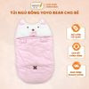 Túi Ngủ Bông YOYO BEAR Cho Bé - Mềm Mịn, Không Chì, Khóa Kéo 2 Đầu