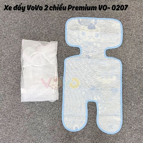 Xe Đẩy Gấp Gọn Vovo 2 chiều Premium 0207, 3 Tư Thế Điều Chỉnh Nằm, Ngả, NGồi