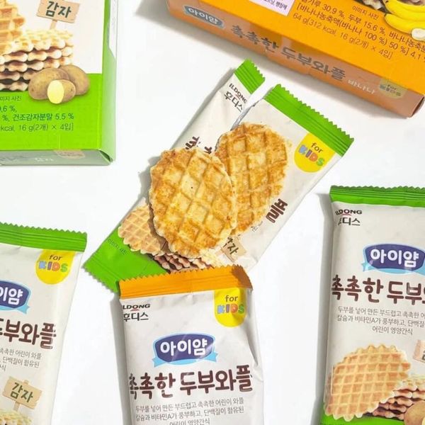 Bánh Đậu Hủ Non ILDONG Vị Khoai Tây, Vị Chuối 64g