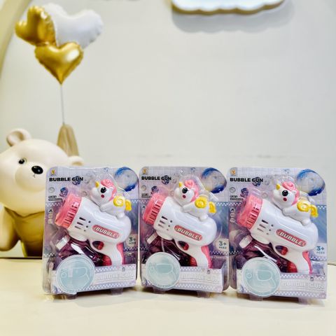 Đồ Chơi Súng Bắn Xà Phòng Ngựa Pony 0321B, Máy Phun Bong Bóng