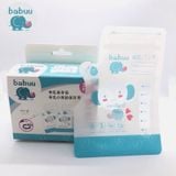 Túi Trữ Sữa Babuu Nhật Bản 100ML, Túi Ziper Trữ Sữa Chống Đổ Sữa