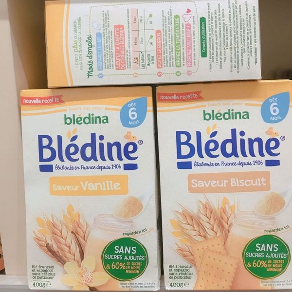 Bột Ngũ Cốc Lắc Sữa BLEDINA Pháp Hộp 400G Cho Bé Từ 6M+, Bột Ăn Dặm BLEDINA