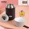 Bình Ủ Cháo Tobe 900ML, Nhỏ Gọn Giữ Nhiệt Tốt Tặng Kèm Thìa Và Túi Xách Giữ Nhiệt