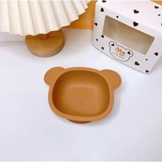 Bát Gấu Silicon Mum BéBé Có Đế Chống Trượt Cho Bé
