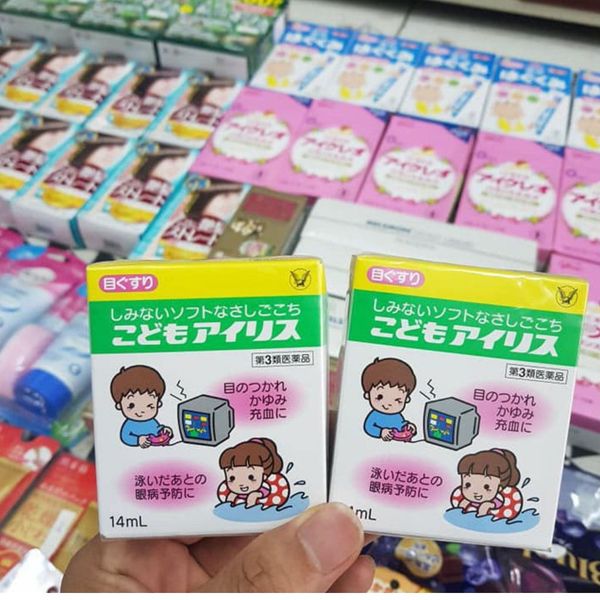 Nước Nhỏ Mắt Trẻ Em Taisho Iris Pc, Chống ánh Sáng Xanh Cho Bé Dưới 3 Tuổi Nhật Bản - 14ml