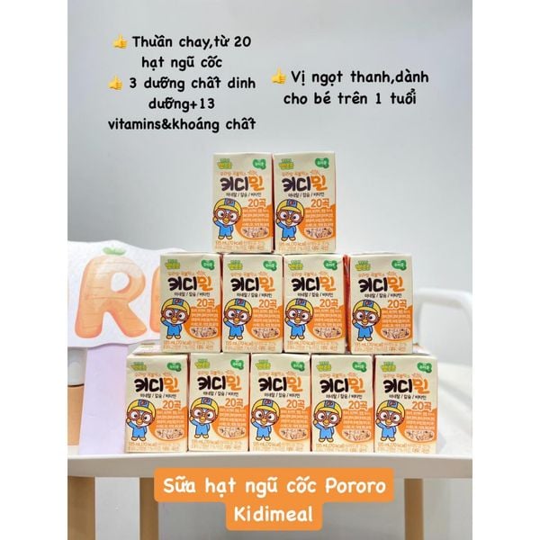 Sữa Hạt Pororo Hàn Quốc 135ml Sữa Hạt Thuần Chay