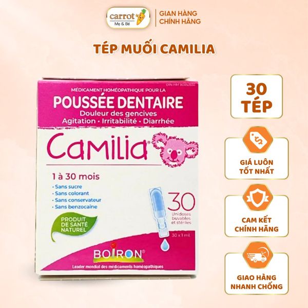 Tép Muối CAMILIA Sử Dụng Cho Bé Khi Mọc Răng Canada 30 Tép
