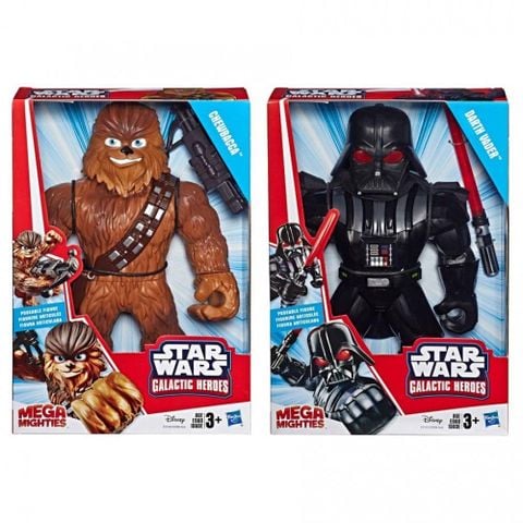 Đồ Chơi Mô Hình Nhân Vật Star War Galactic Heroes Mega Mighties - Darth Vader/ Chewbacca
