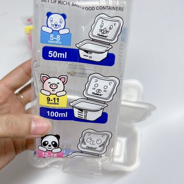 Hộp Trữ Thức Ăn Kichilachi 150ML, Hộp Đựng Thức Ăn Cho Bé