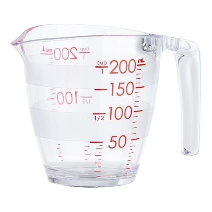 Cốc Chia Vạch Inochi 200ML - Ca Nhựa Chiết Đo Lường Chất Lỏng