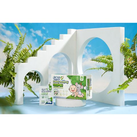 Gạc Rơ Lưỡi Mipbi Cho Trẻ Sơ Sinh Hộp 30 Gói - Siêu Thị Mẹ Và Bé Carrot
