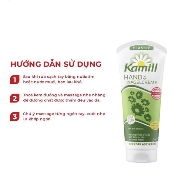 Kem Dưỡng Da Tay Và Móng Tay Kamill, Chăm Sóc Cho Da, Thuần Chay